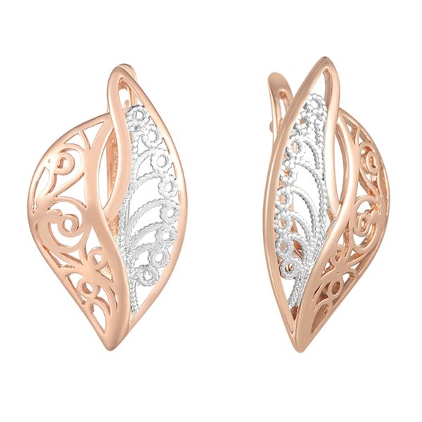 fj 2 color women girls 585 rose/rose white gold color drop copper leaf earrings, Silver
fj 2 color women girls 585 rose/rose white gold color drop copper leaf earrings, Silver