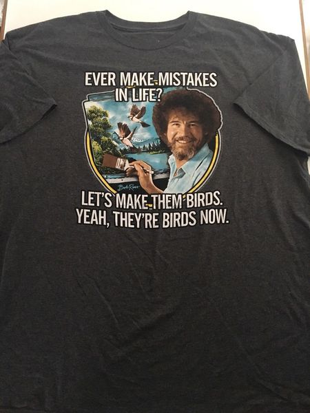 bob ross painter artist mistakes let is make them birds t shirt xl x large p2 summer short sleeves fashion t shirt 019294
bob ross painter artist mistakes let is make them birds t shirt xl x large p2 summer short sleeves fashion t shirt 019294