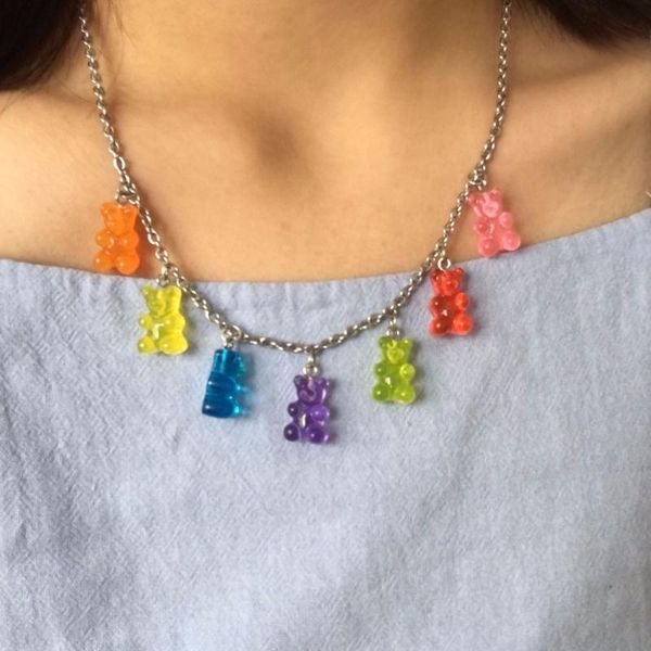 handmade 7 colors cute judy cartoon bear stainless steel necklace, candy color pendant for women&girl daily jewelry party gift, Silver
handmade 7 colors cute judy cartoon bear stainless steel necklace, candy color pendant for women&girl daily jewelry party gift, Silver