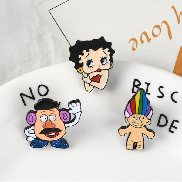 cartoon anime character betty denim lapel enamel pin funny design colorful hair badge brooch women gift jewelry for fans friend, Gray
cartoon anime character betty denim lapel enamel pin funny design colorful hair badge brooch women gift jewelry for fans friend, Gray