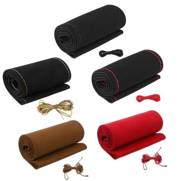 36cm 38cm suede fiber leather car steering wheel covers diy auto interior accessories universal for vw for etc
36cm 38cm suede fiber leather car steering wheel covers diy auto interior accessories universal for vw for etc