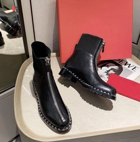 fashion new womens snow rivet ankle autumn winter martin cow leather zip black outdoor booties sz35-41
fashion new womens snow rivet ankle autumn winter martin cow leather zip black outdoor booties sz35-41