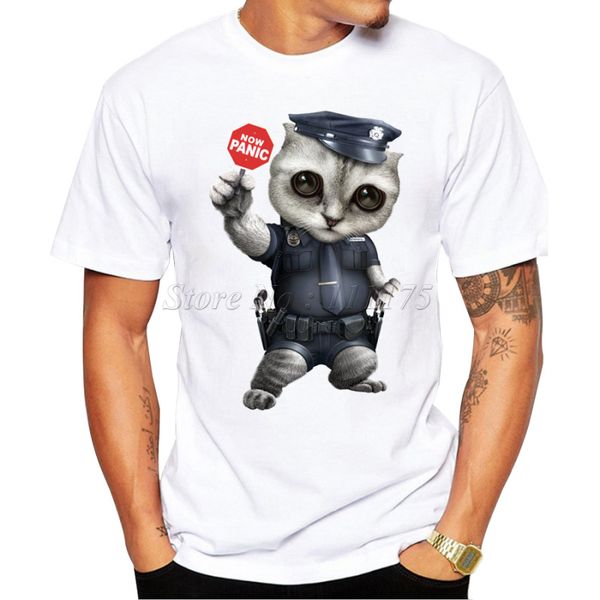 2018 new arrivals fashion cool cat police design men's t shirt boy cool style casual t-shirt
2018 new arrivals fashion cool cat police design men's t shirt boy cool style casual t-shirt
