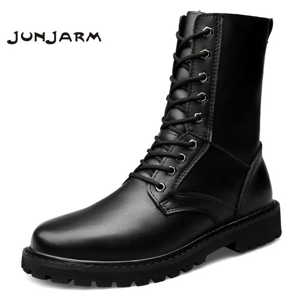 junjarm large size men boots split leather boots men desert winter botas tacticos zapatos size 38-46, Black
junjarm large size men boots split leather boots men desert winter botas tacticos zapatos size 38-46, Black