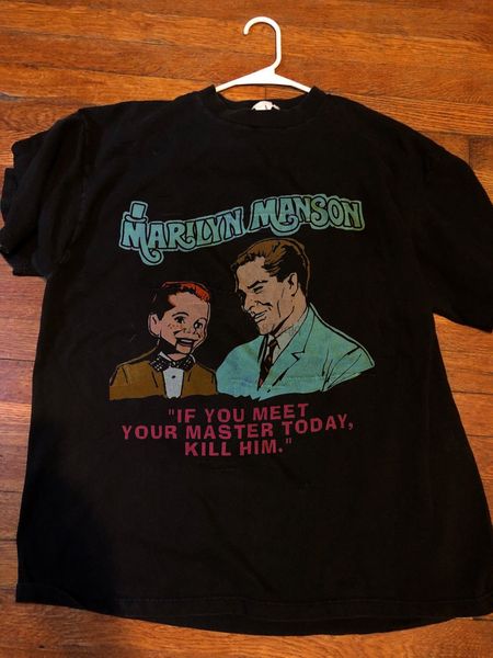 marilyn manson vintage 1995 shirt meet your master reprint comfortable t shirt casual short sleeve print tees wholesale
marilyn manson vintage 1995 shirt meet your master reprint comfortable t shirt casual short sleeve print tees wholesale