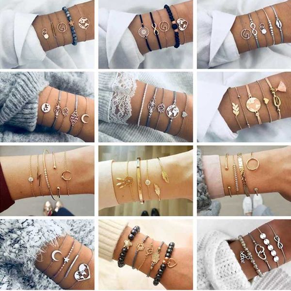 bohopan multiple styles bohemia adjustable open bracelet set vintage elegant multi-layer bracelets women fashion party jewelry, Black
bohopan multiple styles bohemia adjustable open bracelet set vintage elegant multi-layer bracelets women fashion party jewelry, Black