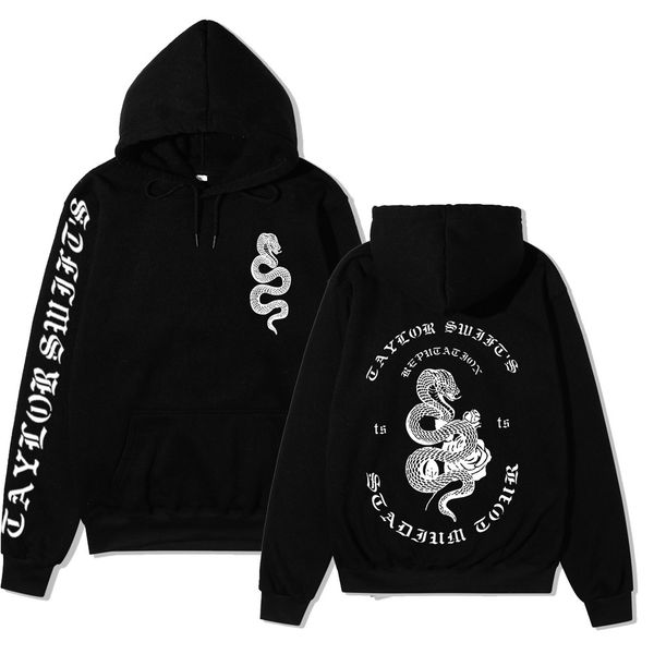 europe and america fashion singer taylor swift celebrity style clothes hoodie snake element plus velvet couples coat, Black
europe and america fashion singer taylor swift celebrity style clothes hoodie snake element plus velvet couples coat, Black
