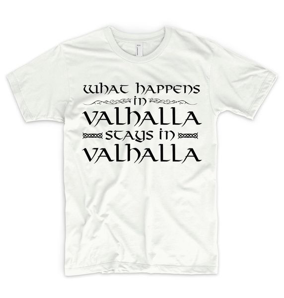 new mens t-shirt summer casual what happens in valhalla stays in valhalla t shirt norse mythology nerd geek t shirts
new mens t-shirt summer casual what happens in valhalla stays in valhalla t shirt norse mythology nerd geek t shirts