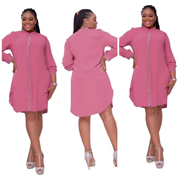 rhinestone panelled solid color designer plus size womens dress ol style long sleeve stand collar pencil dress autumn female clothes, Black;gray
rhinestone panelled solid color designer plus size womens dress ol style long sleeve stand collar pencil dress autumn female clothes, Black;gray
