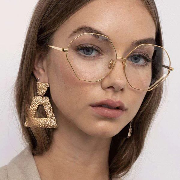 2020 wholesale eyeglasses frames women men vintage titanium polygon big blue light glasses optical frame 082401 computer use, Black
2020 wholesale eyeglasses frames women men vintage titanium polygon big blue light glasses optical frame 082401 computer use, Black