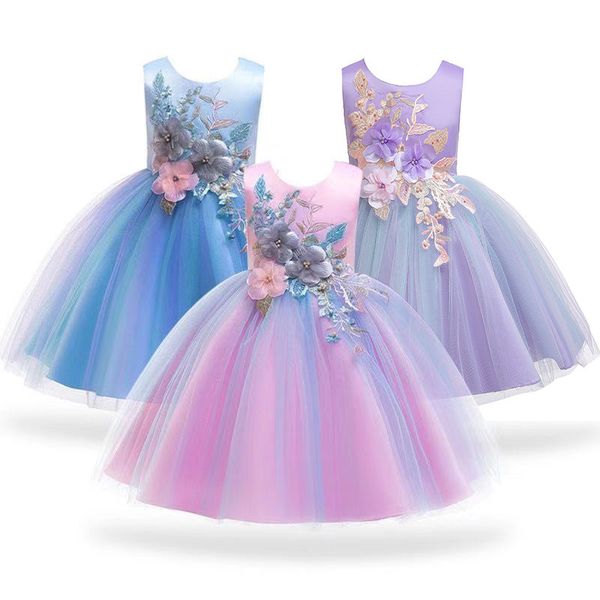 children's clothing baby embroidered formal dress for girl elegant birthday party dress girl dress baby girl christmas clothes 2-14 yea, Blue
children's clothing baby embroidered formal dress for girl elegant birthday party dress girl dress baby girl christmas clothes 2-14 yea, Blue
