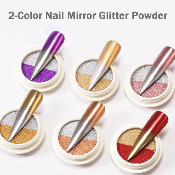 nail glitter mirror powder 2-color art uv gel polishing chrome flakes pigment dust diy nails decorations, Silver;gold
nail glitter mirror powder 2-color art uv gel polishing chrome flakes pigment dust diy nails decorations, Silver;gold