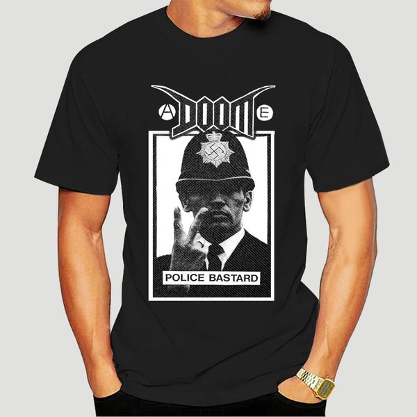 doom - police bastard t-shirt (crust punk d-beat)-1907a