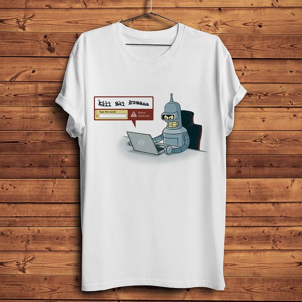 robot detector identifying code funny t shirt men new white casual homme cool geek t-shirt unisex
robot detector identifying code funny t shirt men new white casual homme cool geek t-shirt unisex
