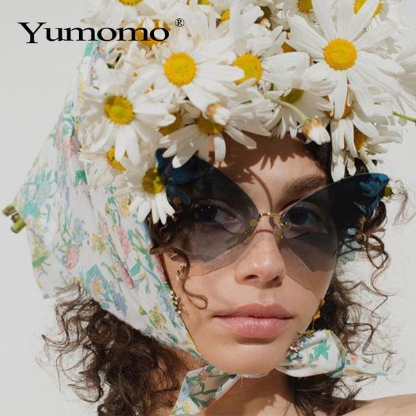 sunglasses butterfly frameless ladies designer fashion oversized steampunk cat eye retro glasses uv400, White;black
sunglasses butterfly frameless ladies designer fashion oversized steampunk cat eye retro glasses uv400, White;black
