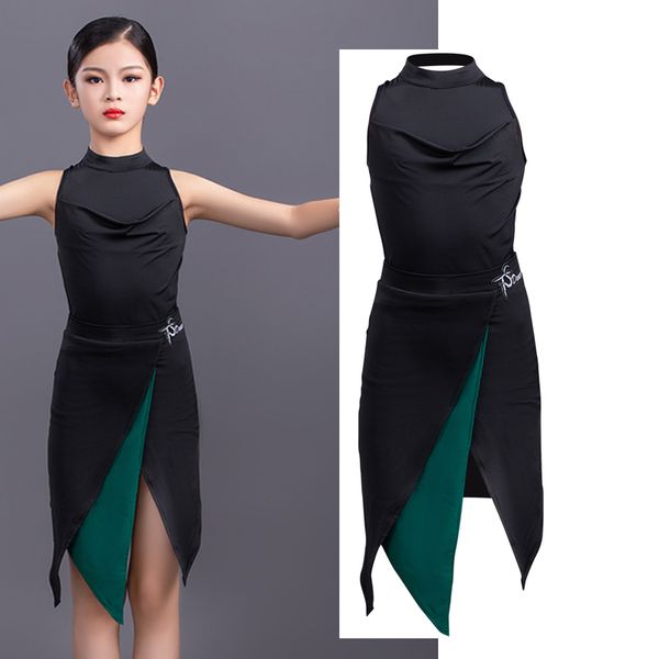stage wear girls latin dancewear costume kids modern ballroom dancing dress children performance clothes sl3948, Black;red
stage wear girls latin dancewear costume kids modern ballroom dancing dress children performance clothes sl3948, Black;red