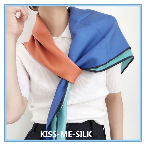 kms classic geometric silk scarf retro four-color hit color 23 mmi heavy silk twill sunscreen shawl scarf 86*90cm/100g, Blue;gray
kms classic geometric silk scarf retro four-color hit color 23 mmi heavy silk twill sunscreen shawl scarf 86*90cm/100g, Blue;gray