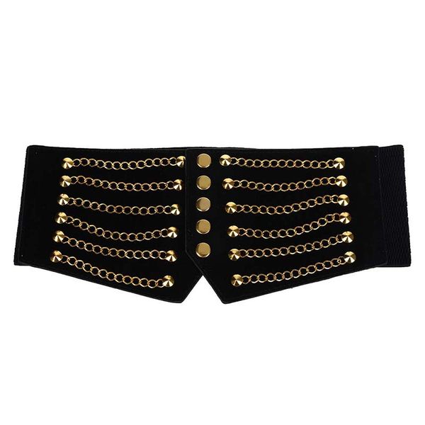 gold tone chain front elastic high waist belt cinch black for woman, Black;brown
gold tone chain front elastic high waist belt cinch black for woman, Black;brown