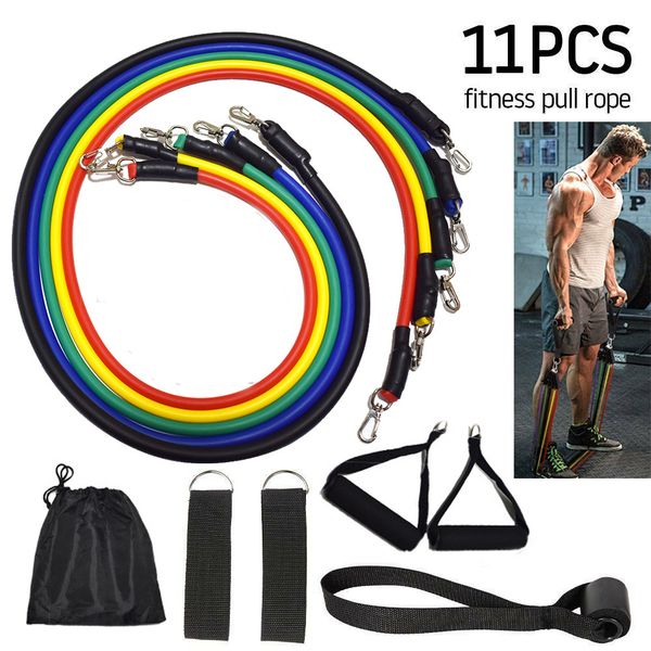 11pcs/set latex resistance bands pulls set exercise yoga pull rope tubes gym fitness equipment weights workout body training customize
11pcs/set latex resistance bands pulls set exercise yoga pull rope tubes gym fitness equipment weights workout body training customize