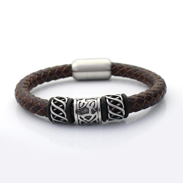 charm bracelets men wristband 8mm genuine braided leather bracelet 316l stainless steel charms viking bead with magnet clasp, Golden;silver
charm bracelets men wristband 8mm genuine braided leather bracelet 316l stainless steel charms viking bead with magnet clasp, Golden;silver