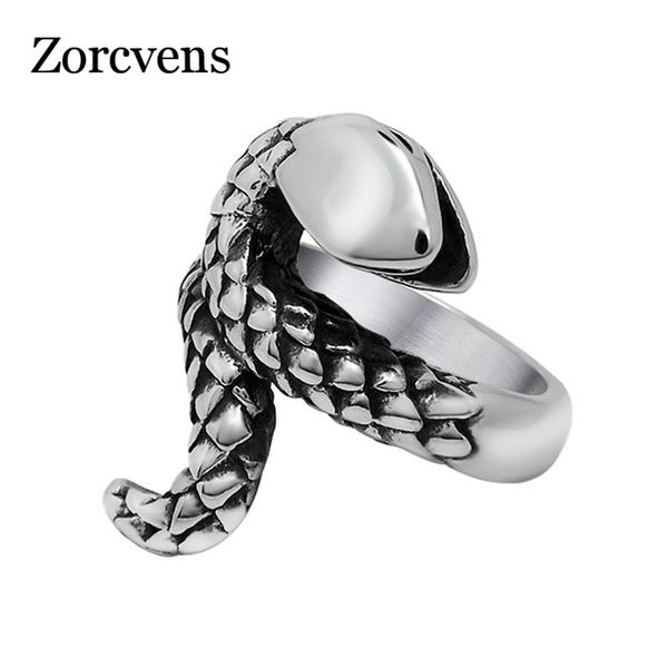 cluster rings zorcvens vintage stainless steel snaker classic retro snake for women big size ring men party jewelry quality, Golden;silver
cluster rings zorcvens vintage stainless steel snaker classic retro snake for women big size ring men party jewelry quality, Golden;silver