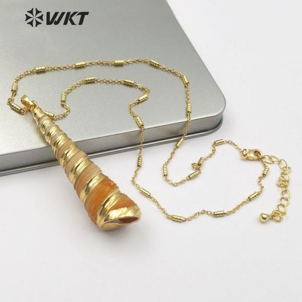 wt-jn074 shell necklace brown&white color trumpet shell with gold trim pendant summer beach jewelry women fashion necklace, Silver
wt-jn074 shell necklace brown&white color trumpet shell with gold trim pendant summer beach jewelry women fashion necklace, Silver