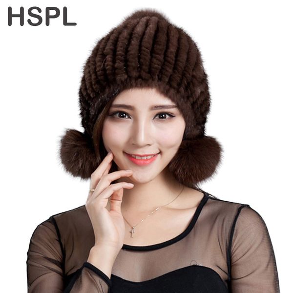hspl fur hat 2020 fashion knitted real mink bomber hat with fur pom pom ear flaps warm winter black women lady mink bone cap, Blue;gray
hspl fur hat 2020 fashion knitted real mink bomber hat with fur pom pom ear flaps warm winter black women lady mink bone cap, Blue;gray