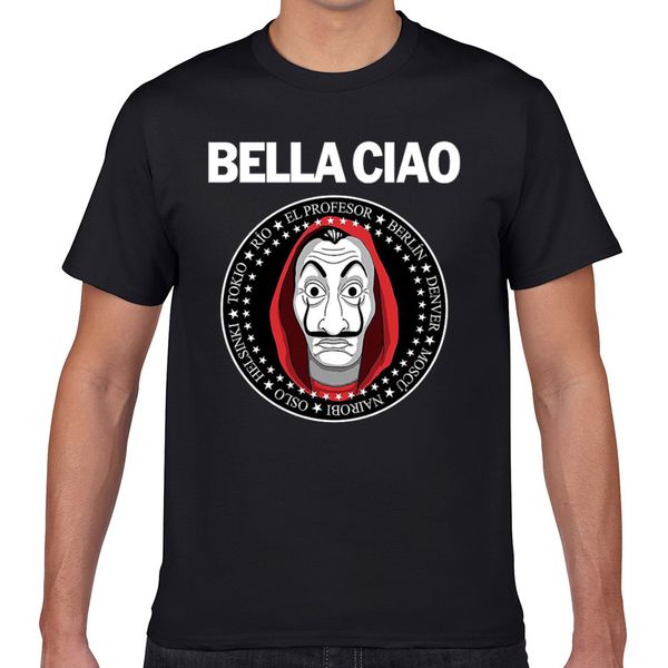 t shirt men bella ciao for la casa de papel lovers basic black geek cotton male tshirt xxxl 
t shirt men bella ciao for la casa de papel lovers basic black geek cotton male tshirt xxxl