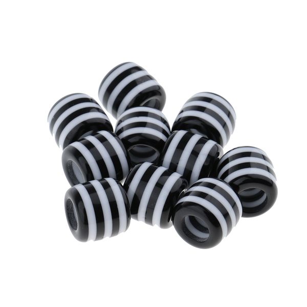 10 pieces striped braiding beads hair beard beads for hair braiding bracelet necklace diy
10 pieces striped braiding beads hair beard beads for hair braiding bracelet necklace diy