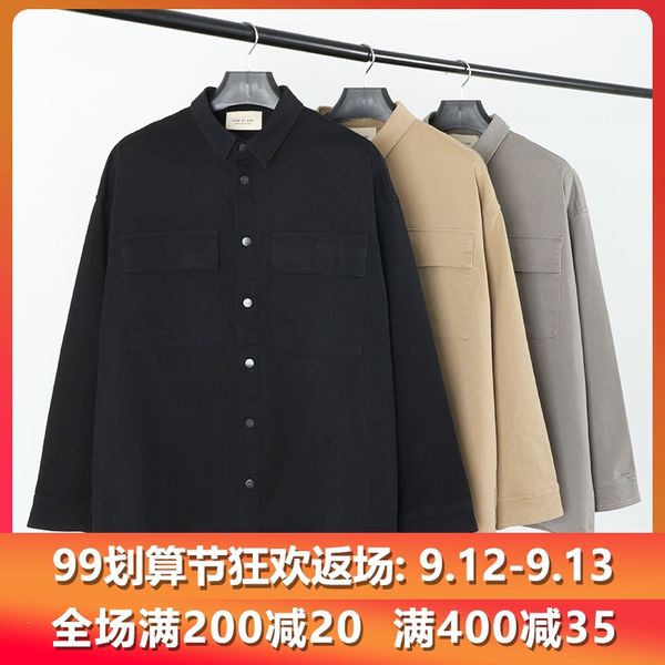 fashion fear of god season 6 washed worn canvas pocket tooling jacket shirt coat fog high street fashion, White;black
fashion fear of god season 6 washed worn canvas pocket tooling jacket shirt coat fog high street fashion, White;black