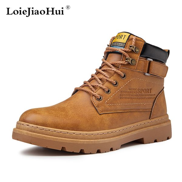 2020 new fashion men leather casual boots brogues oxford winter waterproof flats shoes men's outdoor working boots, Black
2020 new fashion men leather casual boots brogues oxford winter waterproof flats shoes men's outdoor working boots, Black