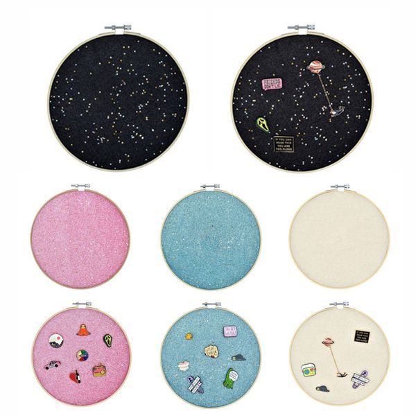 badge brooch display wall hanging pin display glitter board pin holder collection embroidery hoop
badge brooch display wall hanging pin display glitter board pin holder collection embroidery hoop