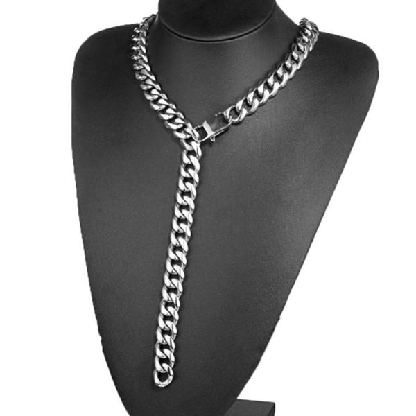 chains 13/15/17/19mm xxxtentacion men's choker tail hip hop rapper stainless steel silver color cuban chain necklace or bracelet 7"
chains 13/15/17/19mm xxxtentacion men's choker tail hip hop rapper stainless steel silver color cuban chain necklace or bracelet 7"