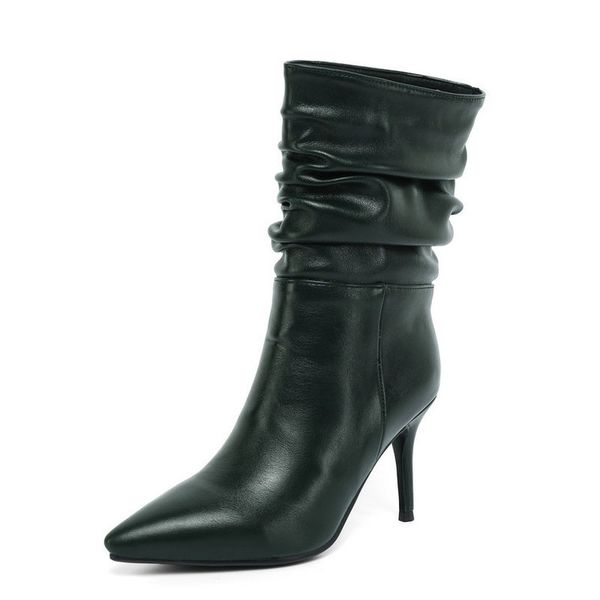 2020 faux leather brand design women ankle boots pleated pointed toe women thin heel boots slip on winter shoes black
2020 faux leather brand design women ankle boots pleated pointed toe women thin heel boots slip on winter shoes black