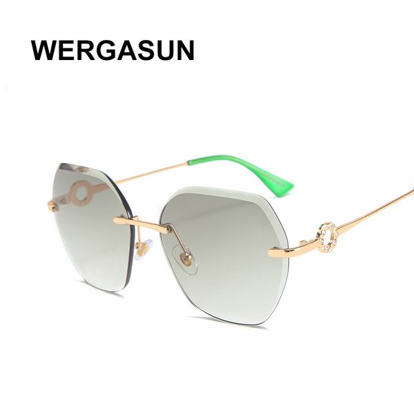 wergasun vintage oversized rimless sunglasses women famous design diamond square sun glasses for female, White;black
wergasun vintage oversized rimless sunglasses women famous design diamond square sun glasses for female, White;black