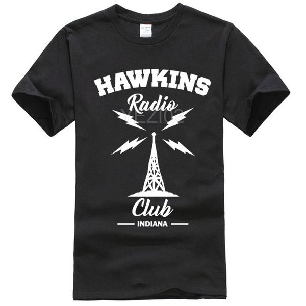 hawkins radio club mens t-shirt - stranger things present gift birthday top