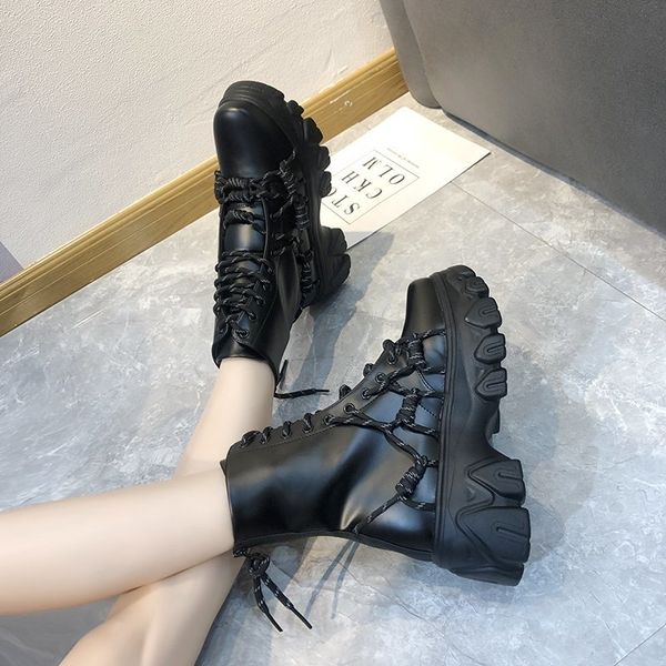 vertvie black punk style platform women ankle boots 2020 cross-tied strap chunky heels boots woman waterproof pu leather shoes
vertvie black punk style platform women ankle boots 2020 cross-tied strap chunky heels boots woman waterproof pu leather shoes