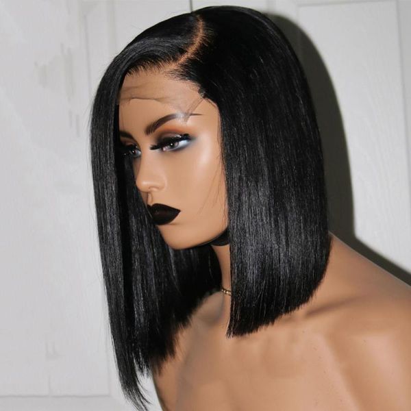 lace wigs 4*4 silk base human hair preplucked silky straight short bob full wig malaysian remy baby bleached knots, Black;brown
lace wigs 4*4 silk base human hair preplucked silky straight short bob full wig malaysian remy baby bleached knots, Black;brown