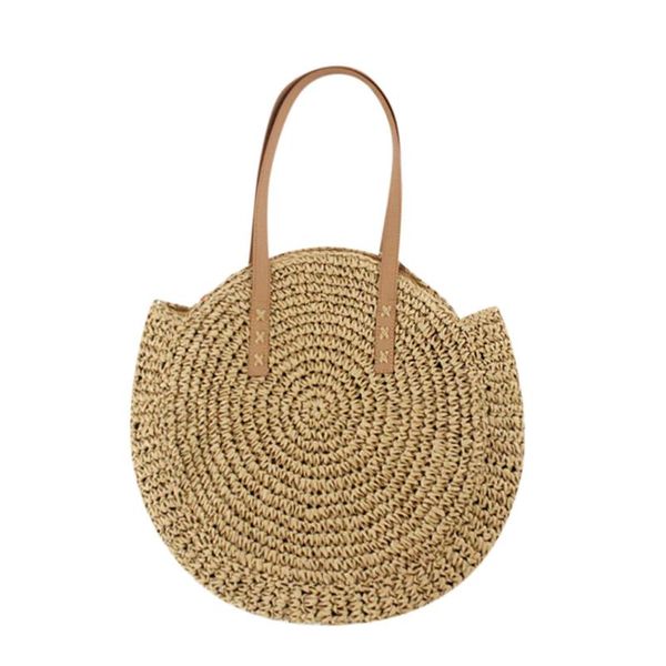 round straw beach bag vintage handmade woven shoulder bag circle rattan bags bohemian summer vacation casual bags pouch
round straw beach bag vintage handmade woven shoulder bag circle rattan bags bohemian summer vacation casual bags pouch