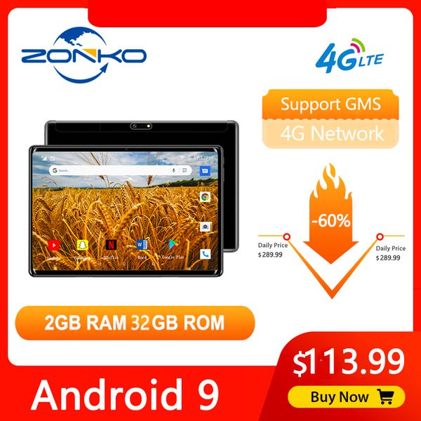 zonko 10 inch tablet android 9.0 4g lte phone call tablet pc octa-core tablets 1920x1200 fhd 2gb ram 32gb rom gps fast charge
zonko 10 inch tablet android 9.0 4g lte phone call tablet pc octa-core tablets 1920x1200 fhd 2gb ram 32gb rom gps fast charge