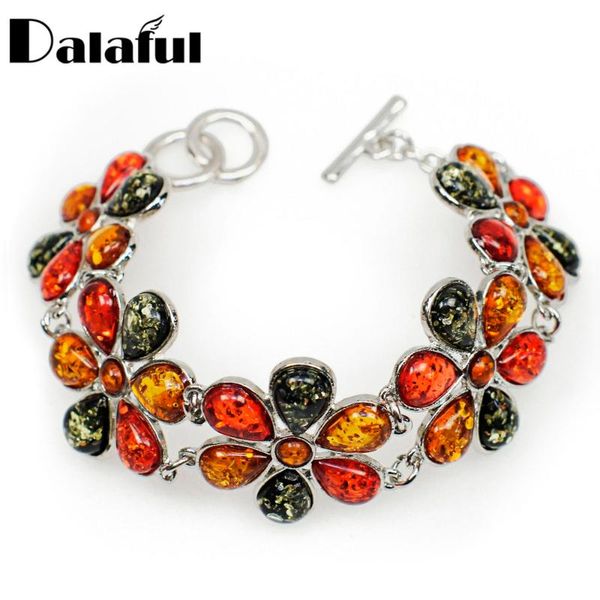 fashion beautiful flower baltic created honey multicolor link women's wedding bangle bracelet l80401, Black
fashion beautiful flower baltic created honey multicolor link women's wedding bangle bracelet l80401, Black