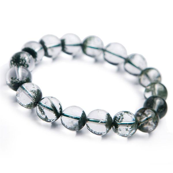 beaded, strands 12mm genuine natural green phantom quartz gems stone crystal stretch round bead bracelets for women men, Black
beaded, strands 12mm genuine natural green phantom quartz gems stone crystal stretch round bead bracelets for women men, Black