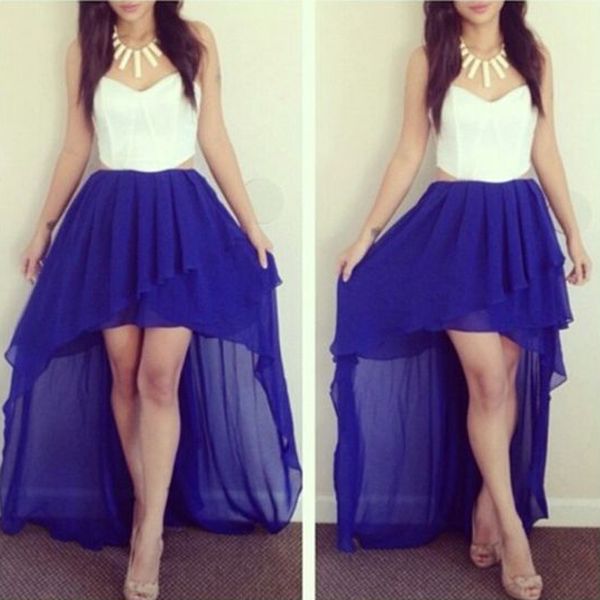 royal blue high low women skirts a-line chiffon floor-length custom made formal party skirt new style, Black
royal blue high low women skirts a-line chiffon floor-length custom made formal party skirt new style, Black