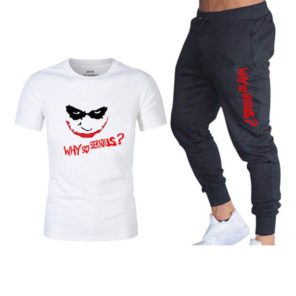 why so seriousrunning suit men's cotton loose t-shirt + trousers sportswear gym fitness clothes running sports exercise clothes, Black;blue
why so seriousrunning suit men's cotton loose t-shirt + trousers sportswear gym fitness clothes running sports exercise clothes, Black;blue
