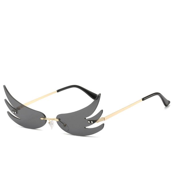 designer rimless wing sunglasses women luxury colorful fashion sun glasses mirrored flame sunglass lunette femme unique, White;black
designer rimless wing sunglasses women luxury colorful fashion sun glasses mirrored flame sunglass lunette femme unique, White;black