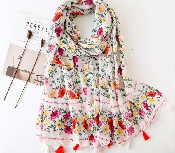 autumn nation the wind all-match tourism silk scarf flower printing pattern tassels scarf shawl, Blue;gray
autumn nation the wind all-match tourism silk scarf flower printing pattern tassels scarf shawl, Blue;gray