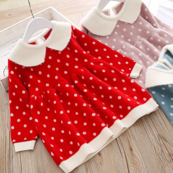 children's clothing knitwear girls warm cute dot autumn/ winter baby clothes knitted christmas dress, Blue
children's clothing knitwear girls warm cute dot autumn/ winter baby clothes knitted christmas dress, Blue