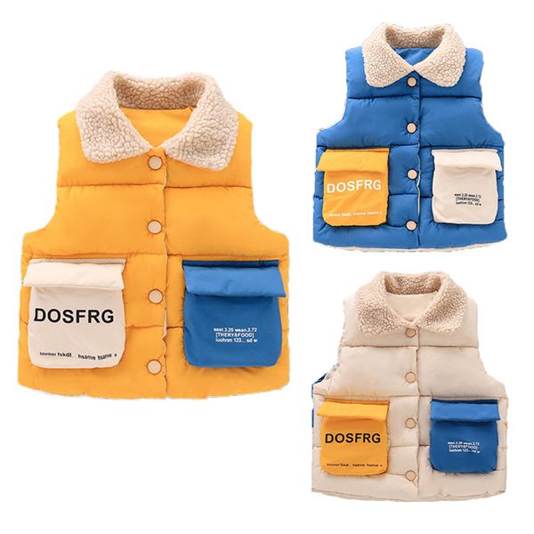 2020 children warm down vest autumn baby boys girls thicken waistcoat outerwear jacket vests kids fur collar vest, Blue
2020 children warm down vest autumn baby boys girls thicken waistcoat outerwear jacket vests kids fur collar vest, Blue