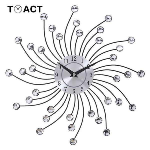 wall clocks 33cm vintage metal crystal sunburst clock luxury diamond large morden design silent for home decor
wall clocks 33cm vintage metal crystal sunburst clock luxury diamond large morden design silent for home decor