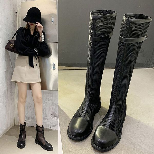 2020 new style summer mesh cutout women boots breathable mesh shoe white botas altas mujer black leisure high boots
2020 new style summer mesh cutout women boots breathable mesh shoe white botas altas mujer black leisure high boots